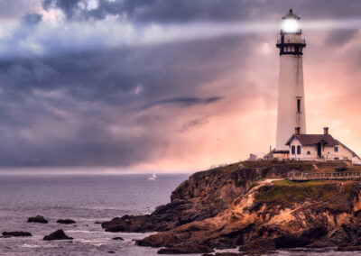 Sunset Pigeon Point Lighthouse